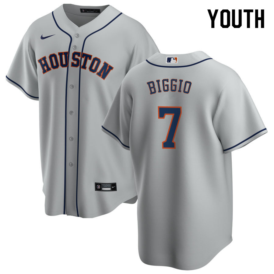 Nike Youth #7 Craig Biggio Houston Astros Baseball Jerseys Sale-Gray